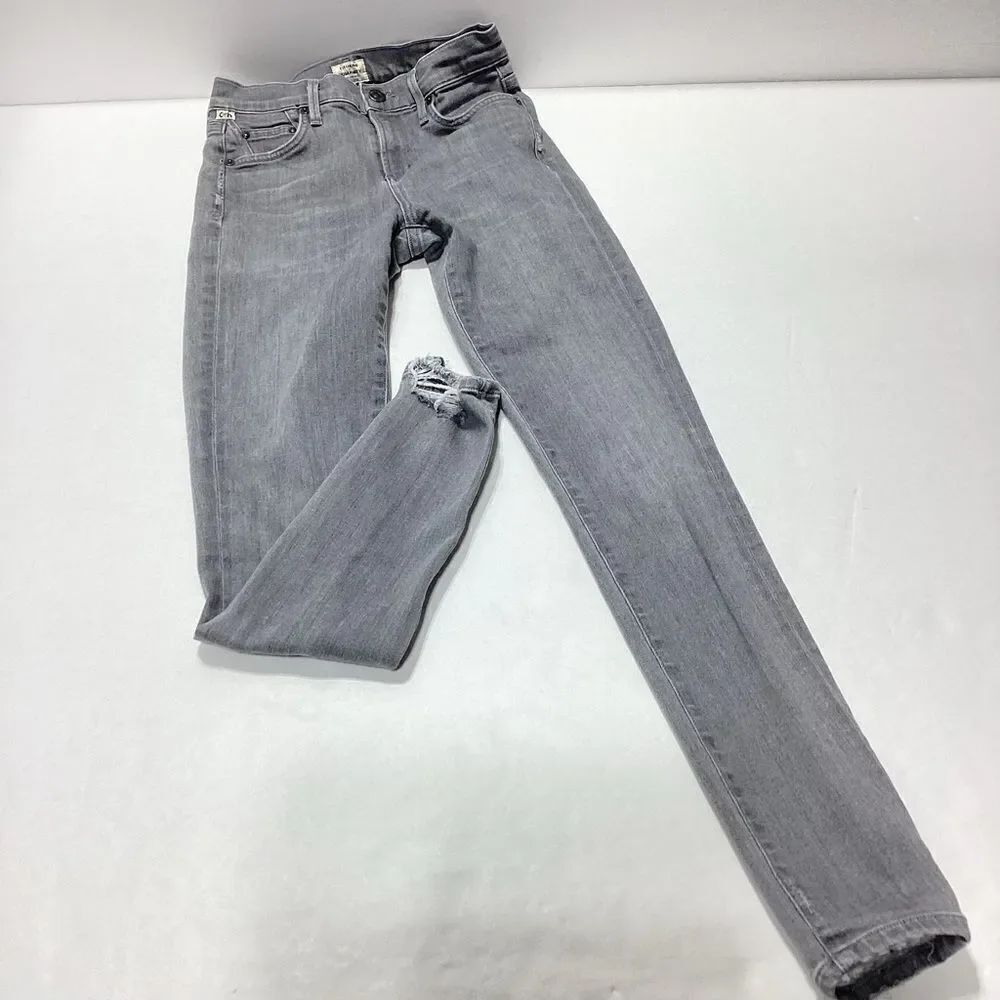 Citizens Of Humanity Gray Jeans Rocket High Rise Skinny Women's Size 23